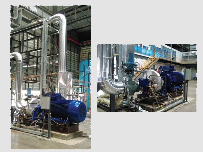 450 KW Turbine installation at CAS Paper Thailand
